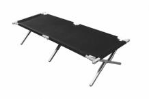 BASICNATURE TRAVELCHAIR 'FELDBETT' (schwarz 210 cm)
