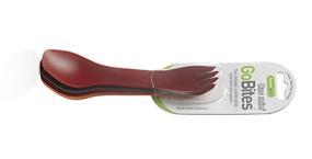 HUMANGEAR BESTECK GOBITES UNO MINI (3er Pack rot, grau, orange)