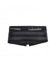 Icebreaker  WMNS SPRITE HOT PANTS  (Black/Jet HTHR/Stripe)