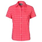 Jack Wolfskin CENTAURA STRETCH VENT SHIRT W (hibiscus red checks)