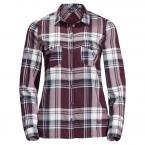 Jack Wolfskin STALHEIM FLANNEL SHIRT WMN (burgundy checks)