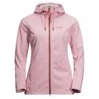 Jack Wolfskin RIVERLAND HOODED JACKET W (rose quartz)