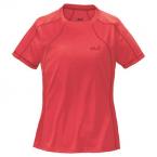 Jack Wolfskin COOLMAX TRACK T WOMEN (hibiscus red)