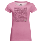 Jack Wolfskin OCEAN LETTER T W (dusty pink)