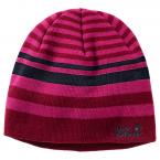 Jack Wolfskin CROSS KNIT CAP KIDS (dark ruby)