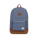 Herschel HERITAGE (dark chambray Xhatch/tan)