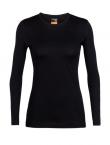 Icebreaker WMNS 200 OASIS LS CREWE (Black)