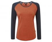 Mountain Equipment REDLINE WMNS LS TEE (bracken str/cosmos)