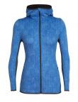 Icebreaker WMNS AWAY LS ZIP HOOD SHOWERS (Cove/Monsoon)