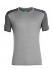 Icebreaker MENS AMPLIFY SS CREWE (TIMBERWOLF/Monsoon)