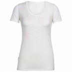 Icebreaker WMNS TECH LITE SS SCOOP REFRACTION (Snow)