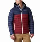 Columbia POWDER LITE HOODED JACKET MEN (red jasper/collegiate navy)