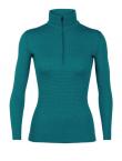 Icebreaker WMNS 250 VERTEX LS HALF ZIP MOUNTAIN DASH (Kingfisher/ARCTIC TEAL)