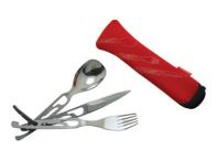 BALADEO BESTECKSET 'BASECAMP' (rot)