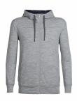 Icebreaker  MENS SHIFTER LS ZIP HOOD (Metro HTHR/Fathom HTHR)