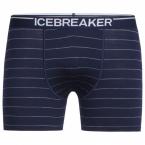 Icebreaker MENS ANATOMICA BOXERS (Midnight Navy/Gritstone HTHR/Stripe)