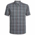 Icebreaker MENS COMPASS SS SHIRT (Metal/Monsoon/Plaid)