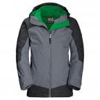 Jack Wolfskin B AKKA 3IN1 JKT (pebble grey)