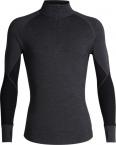 Icebreaker MENS 260 ZONE LS HALF ZIP (Jet HTHR/Black)