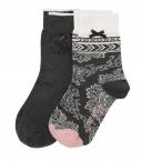 Odd Molly SOCKY SOCK Doppelpack (dark grey melange)