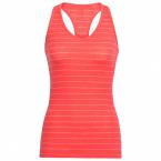 Icebreaker WMNS SPRITE TANK (poppy red/Fawn HTHR/Stripe)