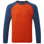 Mountain Equipment REDLINE LS TEE (paprika/denim blue)