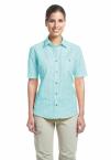 Maier Sports AGATHA SS BLUSE WOMEN (light blue/white)