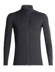 Icebreaker MENS DESCENDER LS ZIP (Jet HTHR)