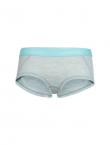 Icebreaker WMNS SPRITE HOT PANTS (Blizzard HTHR/AQUA SPLASH/Stripe)