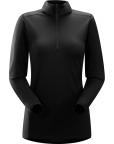 Arc'teryx PHASE AR ZIP NECK LS Women (black)