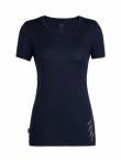Icebreaker WMNS TECH LITE SS LOW CREWE PANAX (Midnight Navy)