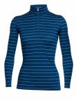 Icebreaker  WMNS OASIS LS HALF ZIP (Largo/Ice Blue/Stripe)