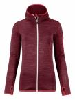 Ortovox FLEECE MELANGE HOODY WOMEN (dark blood blend)