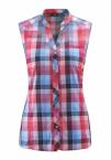Maier Sports JARA SLEEVELESS BLUSE W (pink/blue check)