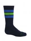 Icebreaker KIDS SKI MEDIUM OTC STRIPE (midnight navy/surf)