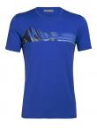 Icebreaker MENS TECH LITE SS CREWE MONT BLANC MOIRE (Lapis)