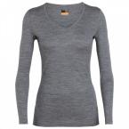Icebreaker WMNS 200 OASIS LS V (Gritstone HTHR)