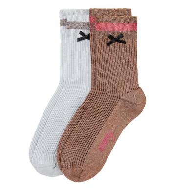 Odd Molly SPARKLY SOCK Doppelpack (copper silver)