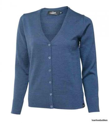 Ivanhoe of Sweden CASHWOOL CARDIGAN W (steel blue)