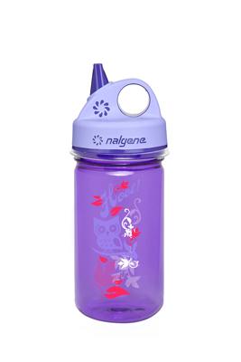 NALGENE KINDERFLASCHE 'GRIP-N-GULP' (0,35 L violett Eule)