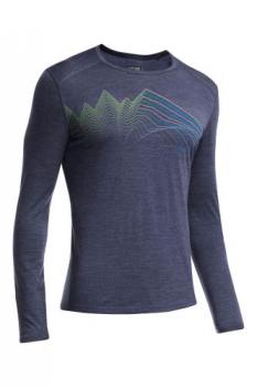 Icebreaker  MENS OASIS LS CREWE EQUALIZER (Fathom HTHR/Fathom HTHR)