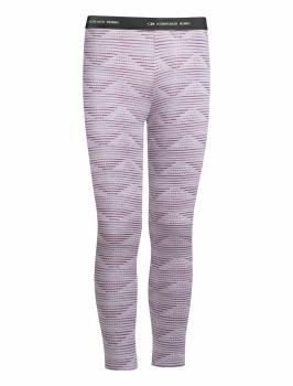 Icebreaker  KIDS OASIS LEGGINGS DIAMOND LINE (Silk Hthr/Eggplant)