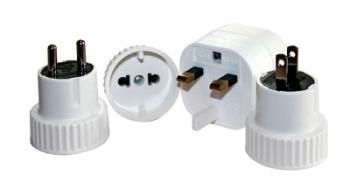 BASICNATURE STECKERADAPTER 'WELT SET' (mit 4 Adaptern)