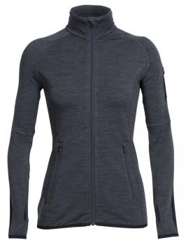 Icebreaker  WMNS ATOM LS ZIP  (Jet HTHR/Black/Jet HTHR)