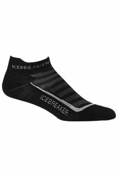 Icebreaker  MENS RUN+ ULTRA LIGHT MICRO (Black/Pearl/Black)
