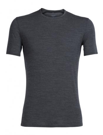 Icebreaker  MENS ANATOMICA SS CREWE  (Jet HTHR/Black)