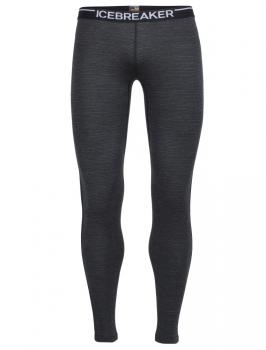 Icebreaker  MENS OASIS LEGGINGS TOOTHSTRIPE  (Black/Jet HTHR/Black)