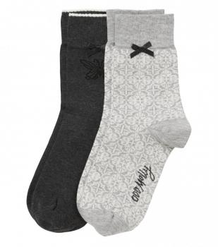 Odd Molly SOCKY SOCK Doppelpack (light grey melange)