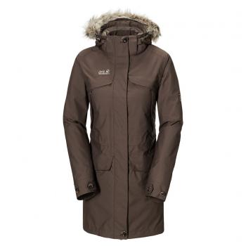 Jack Wolfskin WHITE ROCK COAT WOMEN (mocca)