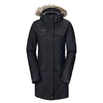 Jack Wolfskin WHITE ROCK COAT WOMEN (black)